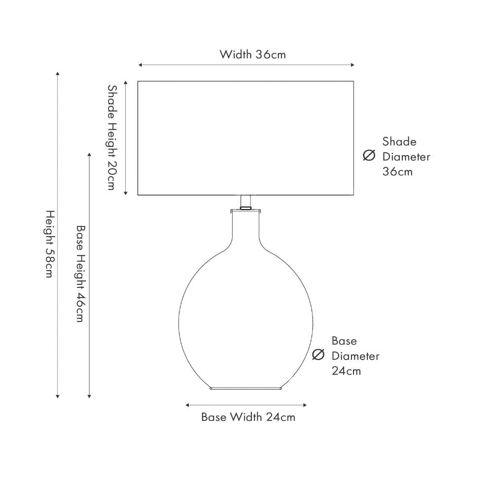 Rowan Rattan Natural Black and White Woven Table Lamp