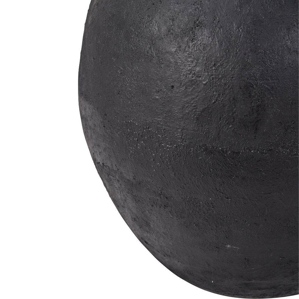 Fibrestone Black Decorative Vase