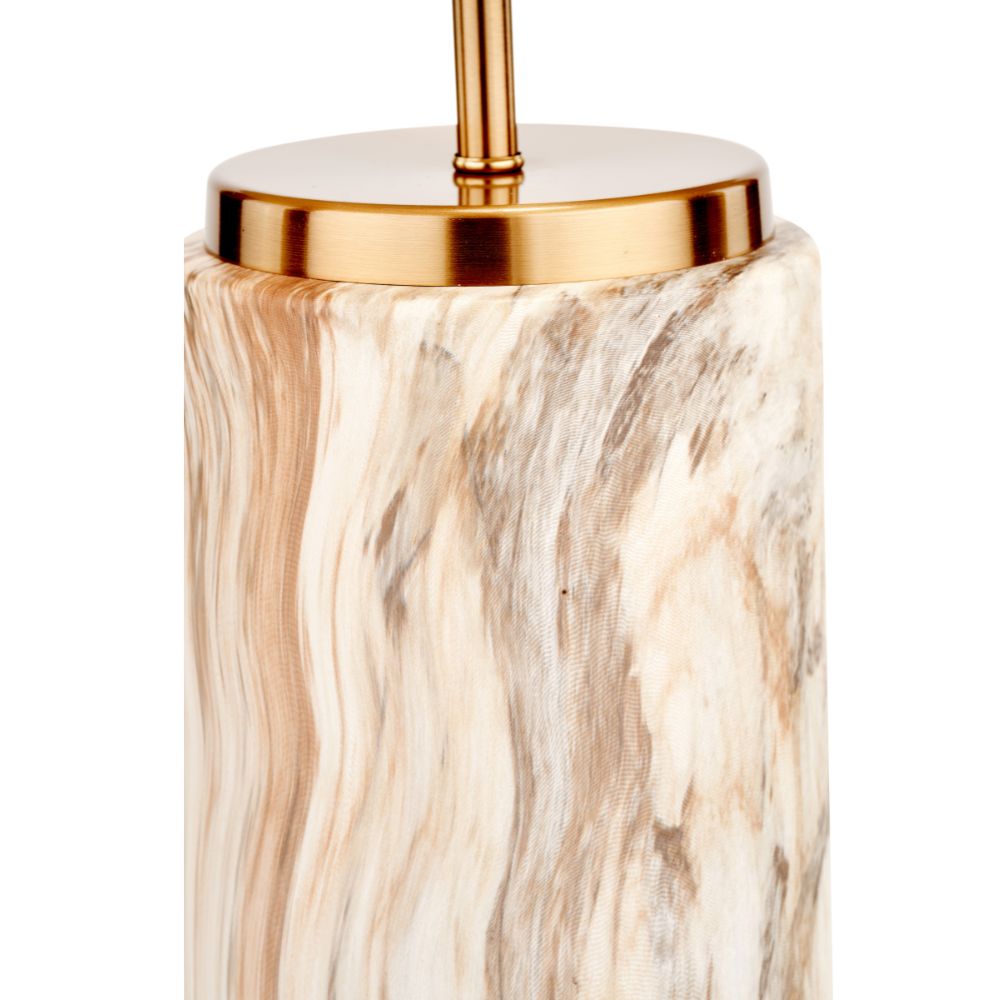 Carrara Ceramic Natural Stone Effect Table Lamp