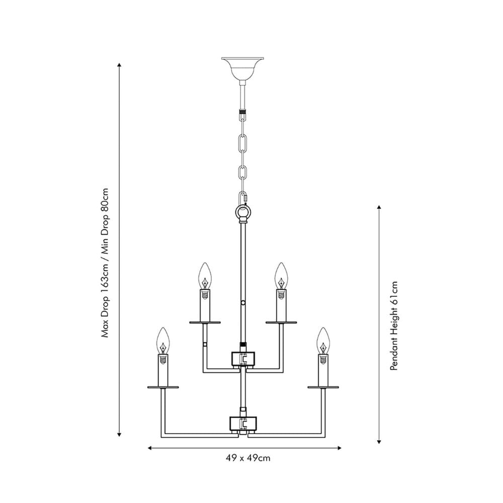 Giry Multi Arm Chandelier Pendant