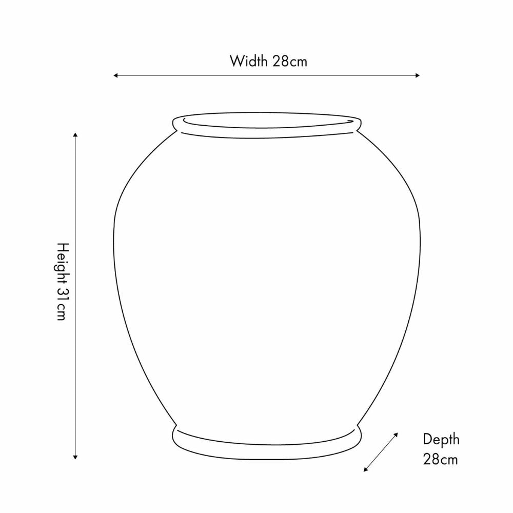 Lulia Stoneware Antique Finish Urn Vase