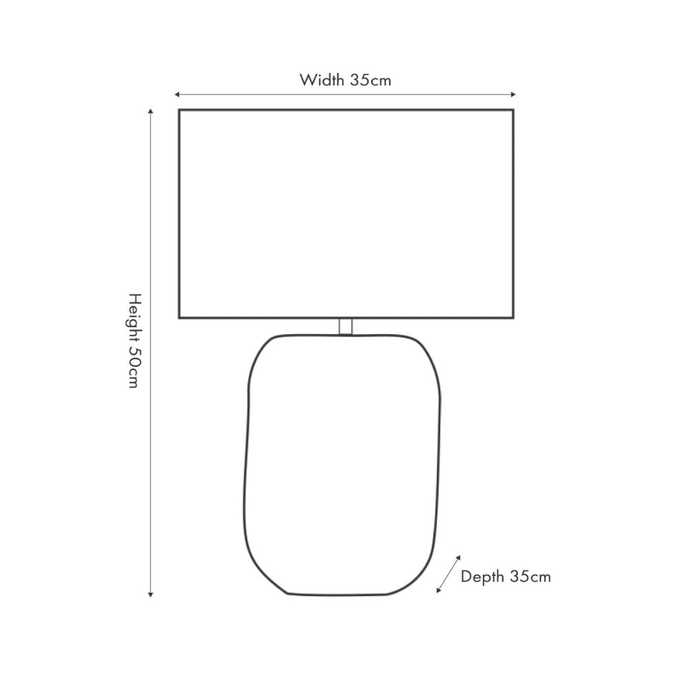 Zadi Water Hyacinth Natural Plaited Tall Table Lamp