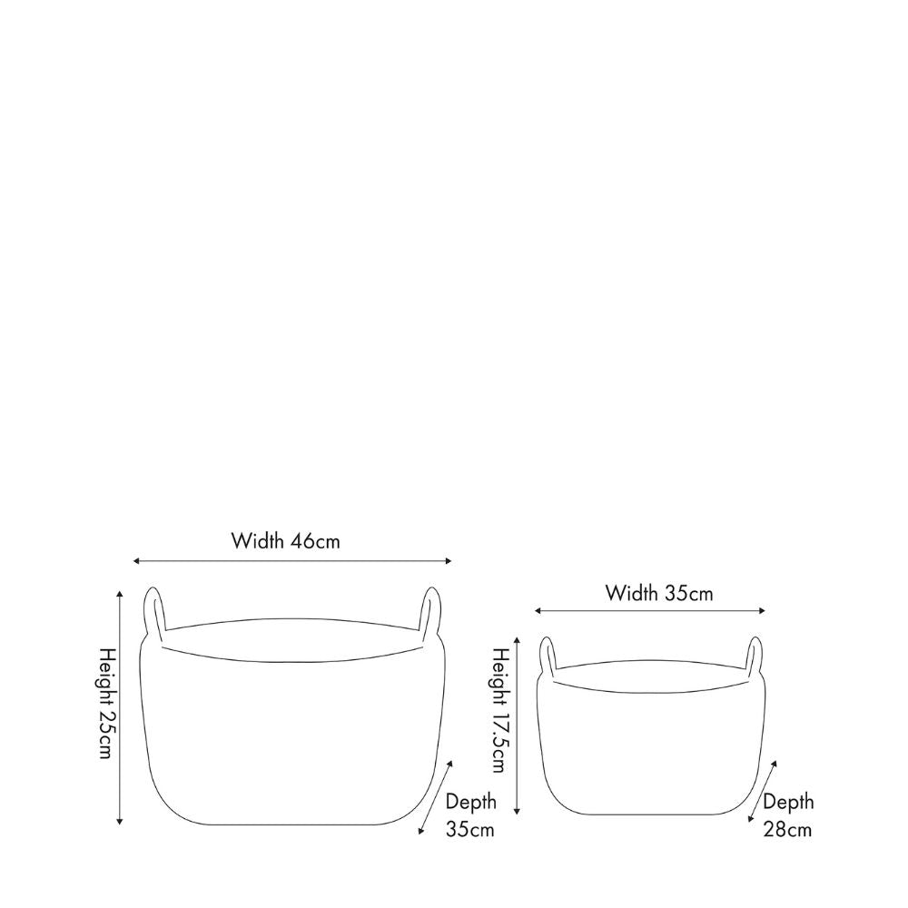 Kubu Oval Baskets (Set of2)