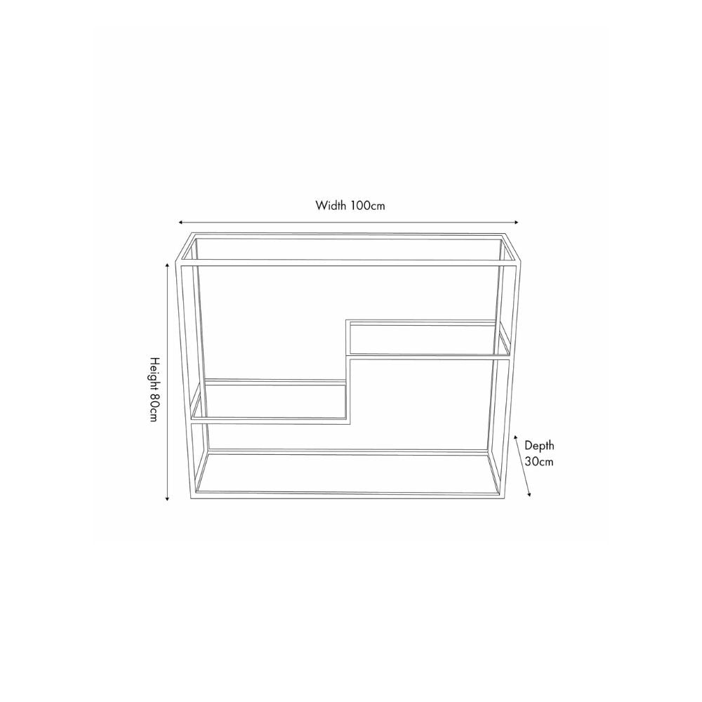 Aleandra Glass Console Table