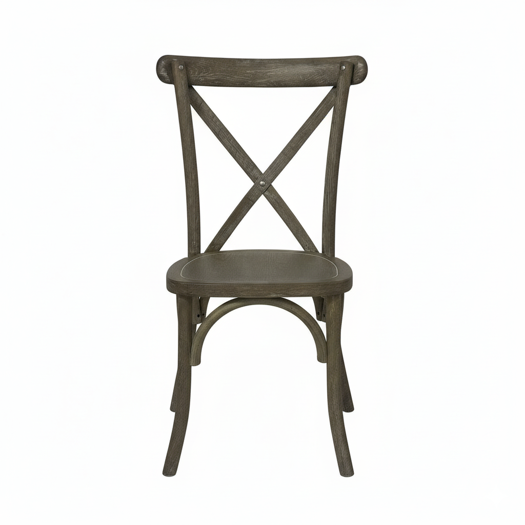 Light Oak Cross Back Dining Chair