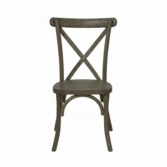 Light Oak Cross Back Dining Chair