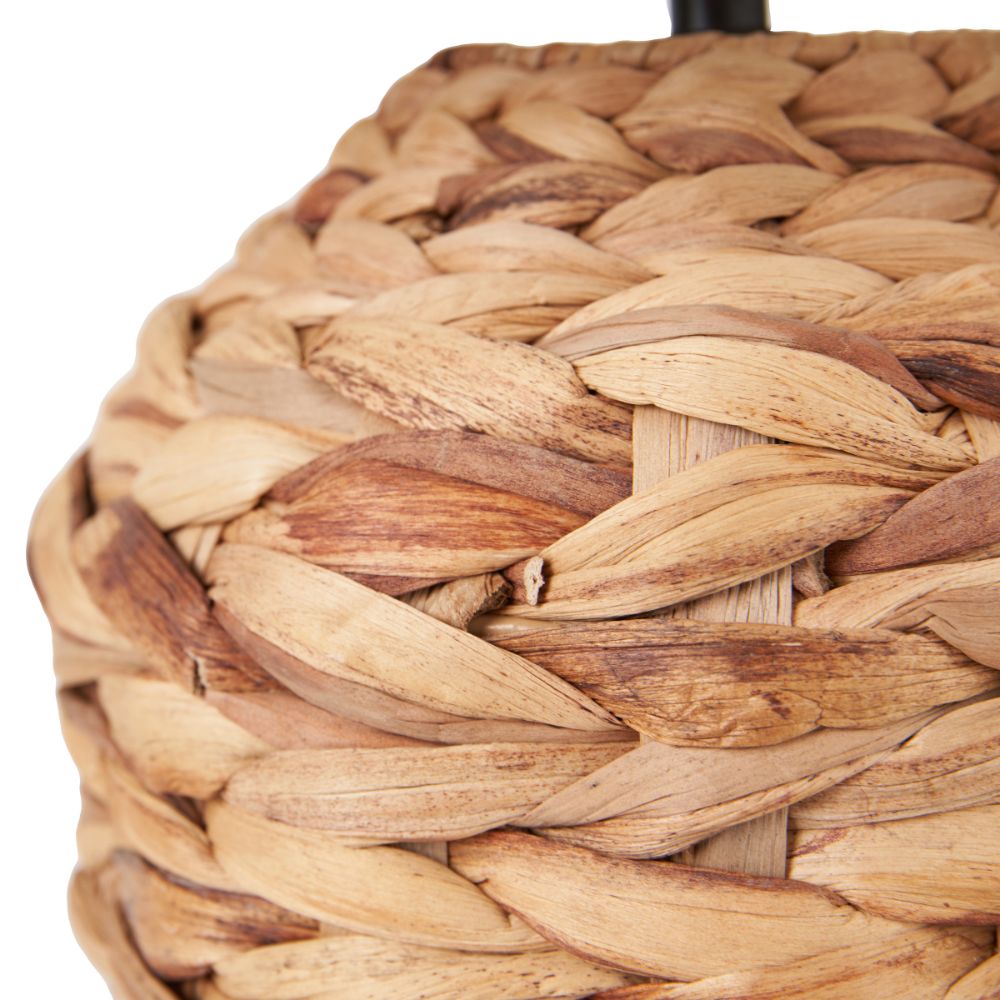 Zadi Water Hyacinth Natural Plaited Table Lamp