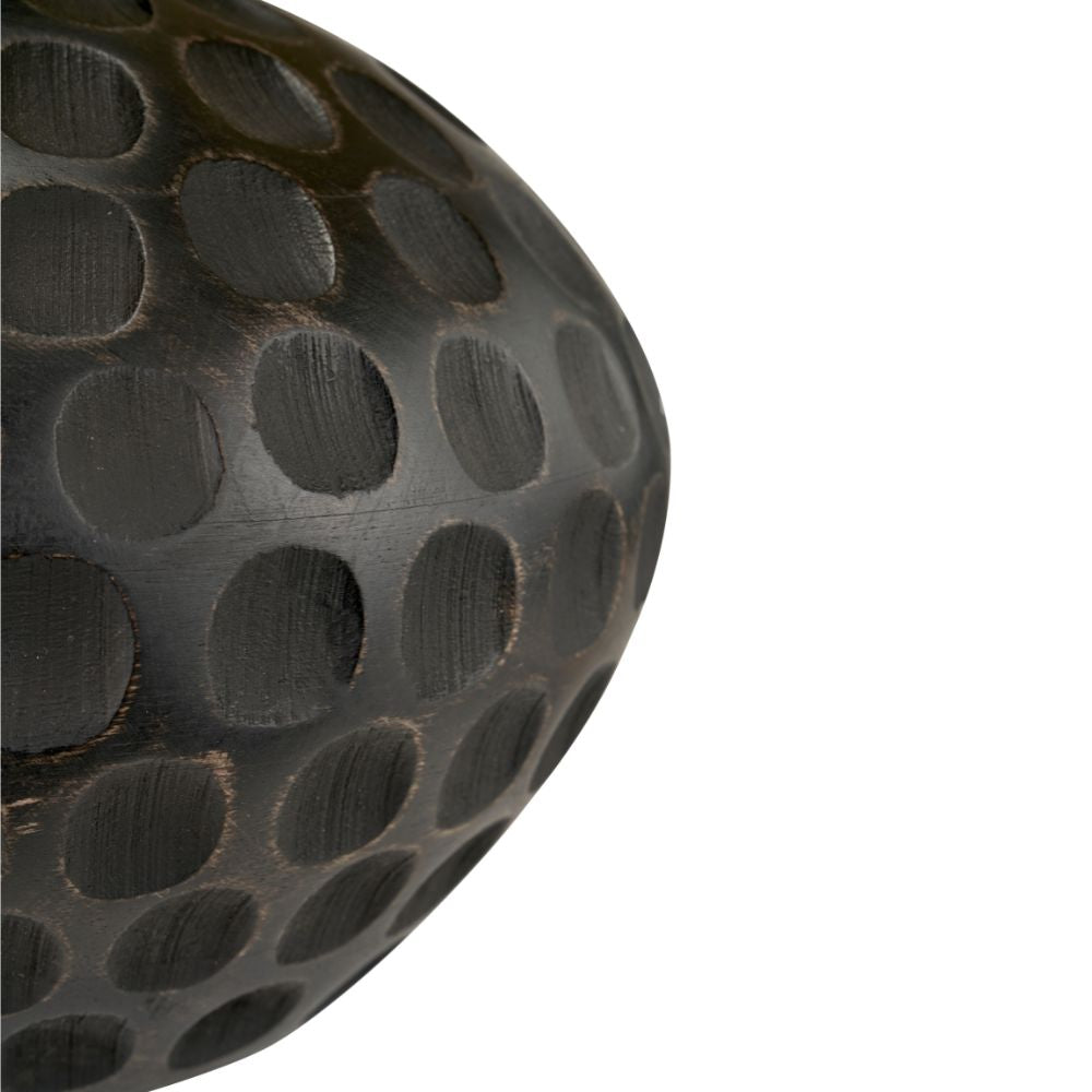 Dante Mango Wood Antique Black Table Lamp
