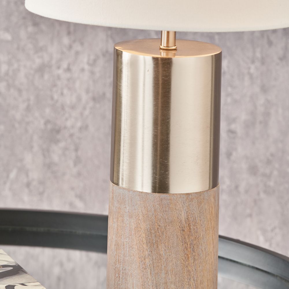 Etosha Wood and Metal Table Lamp