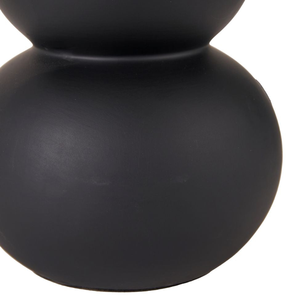 Aaliyah Ceramic White Curved Bottle Table Lamp