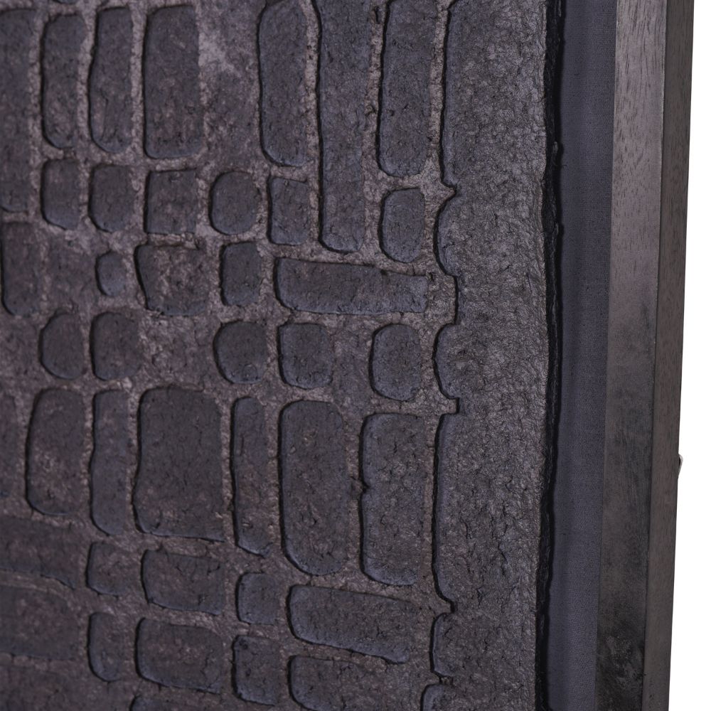 Trenton Large Black Papier Mache 2 Wall Art