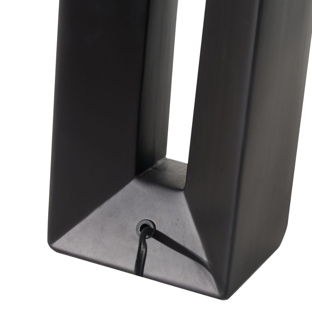 Block Ceramic Black Tall Table Lamp