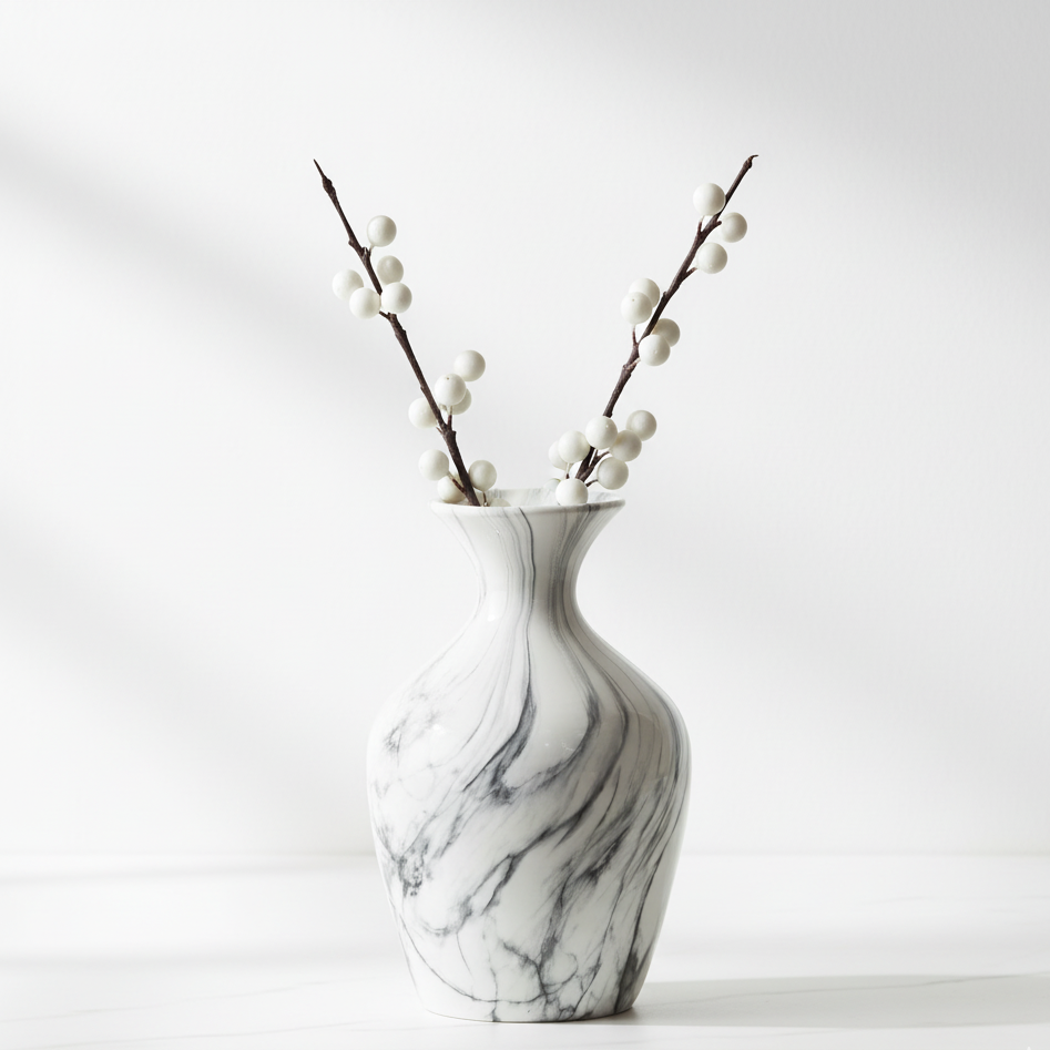 Marble Ellipse Large Vase