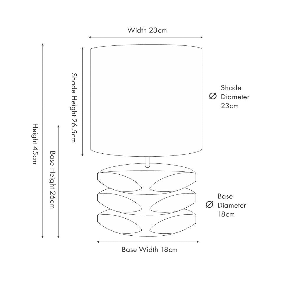Amir Mango Wood Natural 3 Pebble Table Lamp