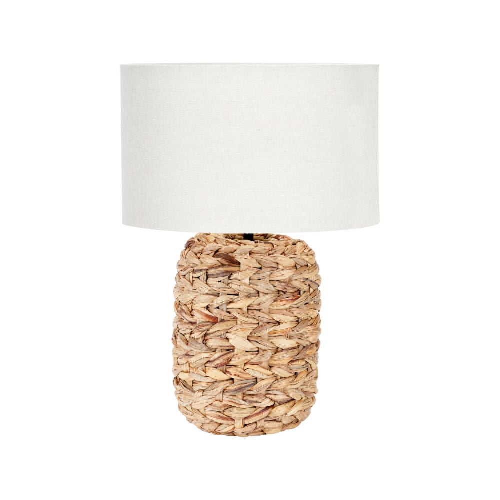 Zadi Water Hyacinth Natural Plaited Tall Table Lamp