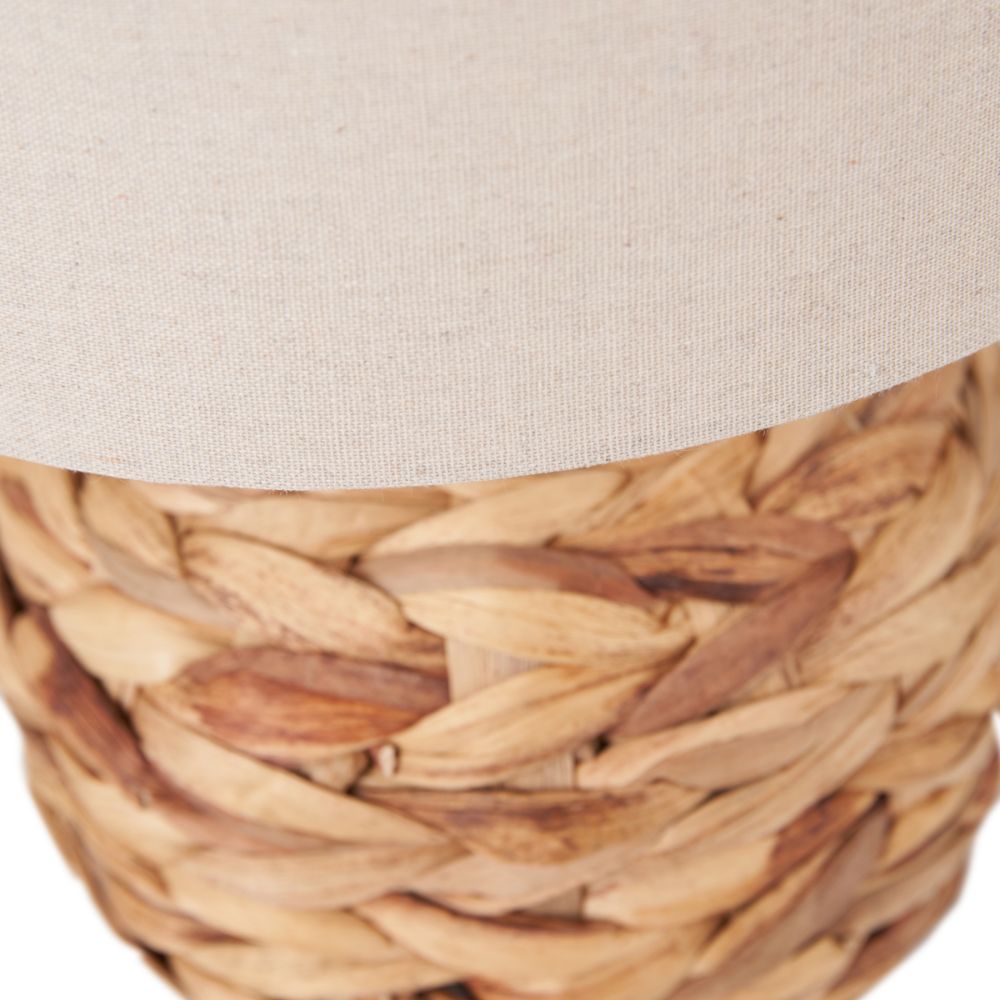 Zadi Water Hyacinth Natural Plaited Table Lamp