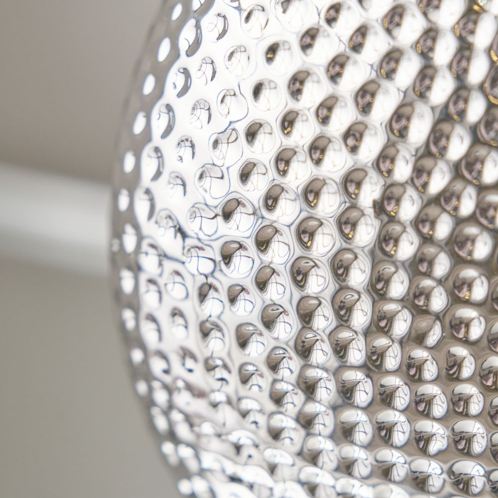 Ceramic Mabel Silver Dot Textured Table Lamp