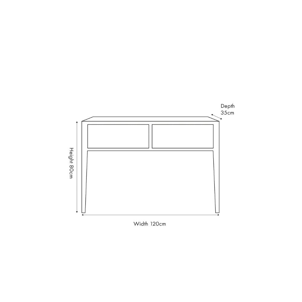 Khao Mango Wood 1 Drawer Console Table