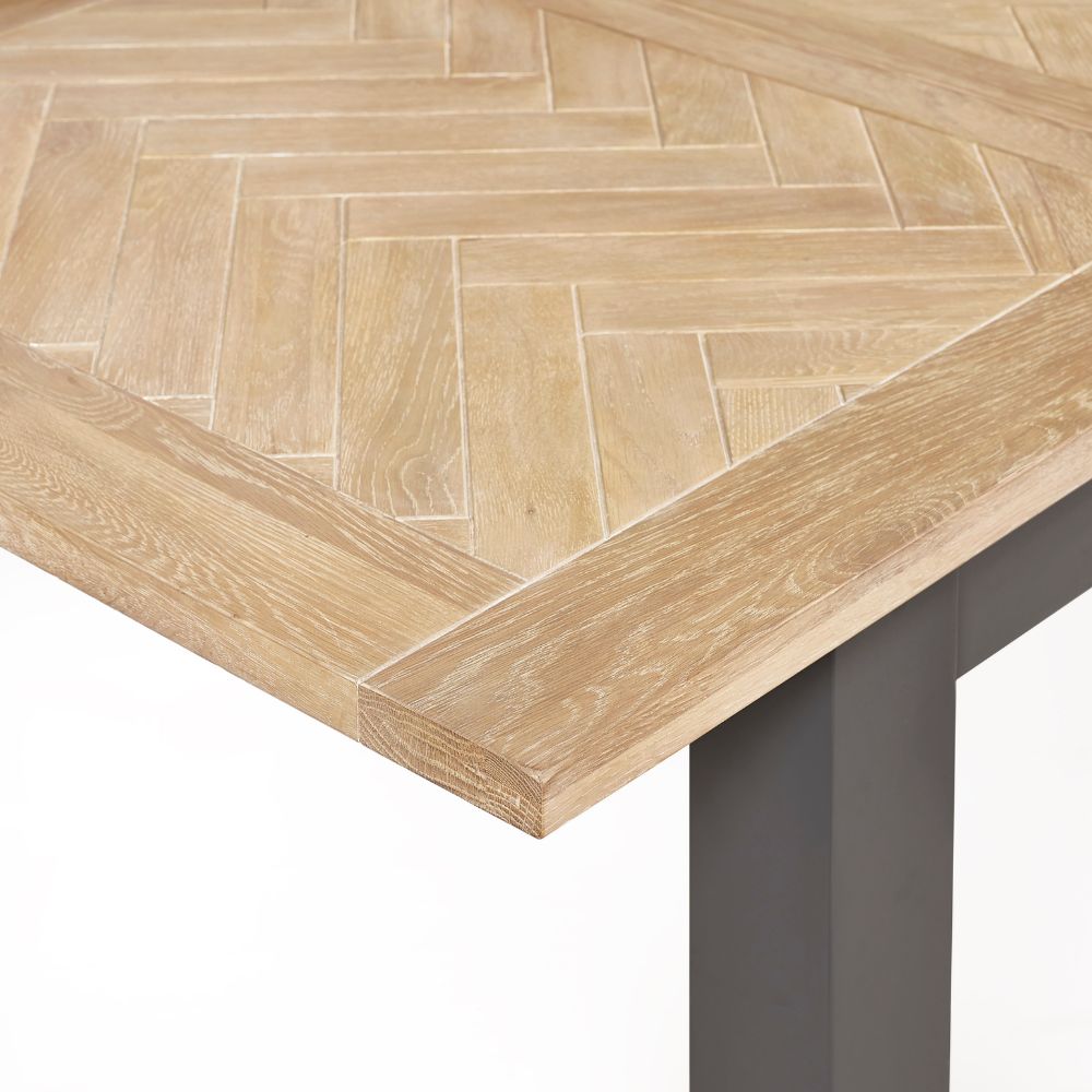 Bordeaux 1.4m Dark Grey Extendable Dining Table