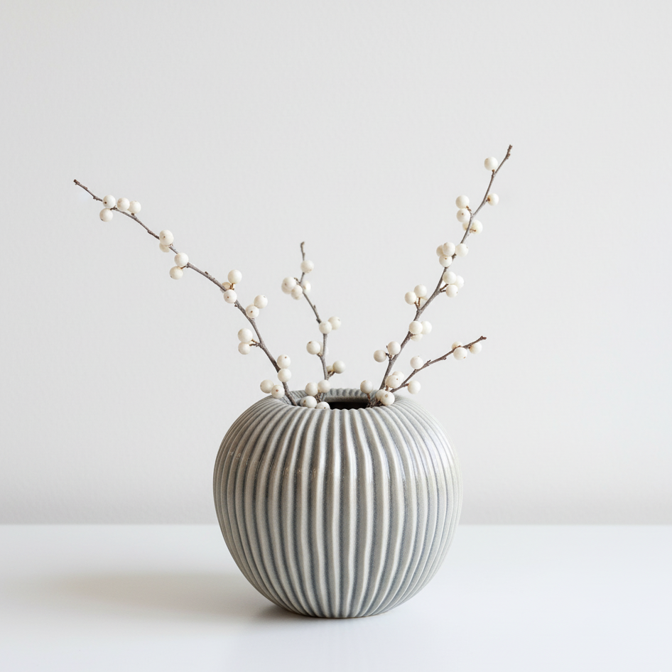 Pallida Striped Small Vase