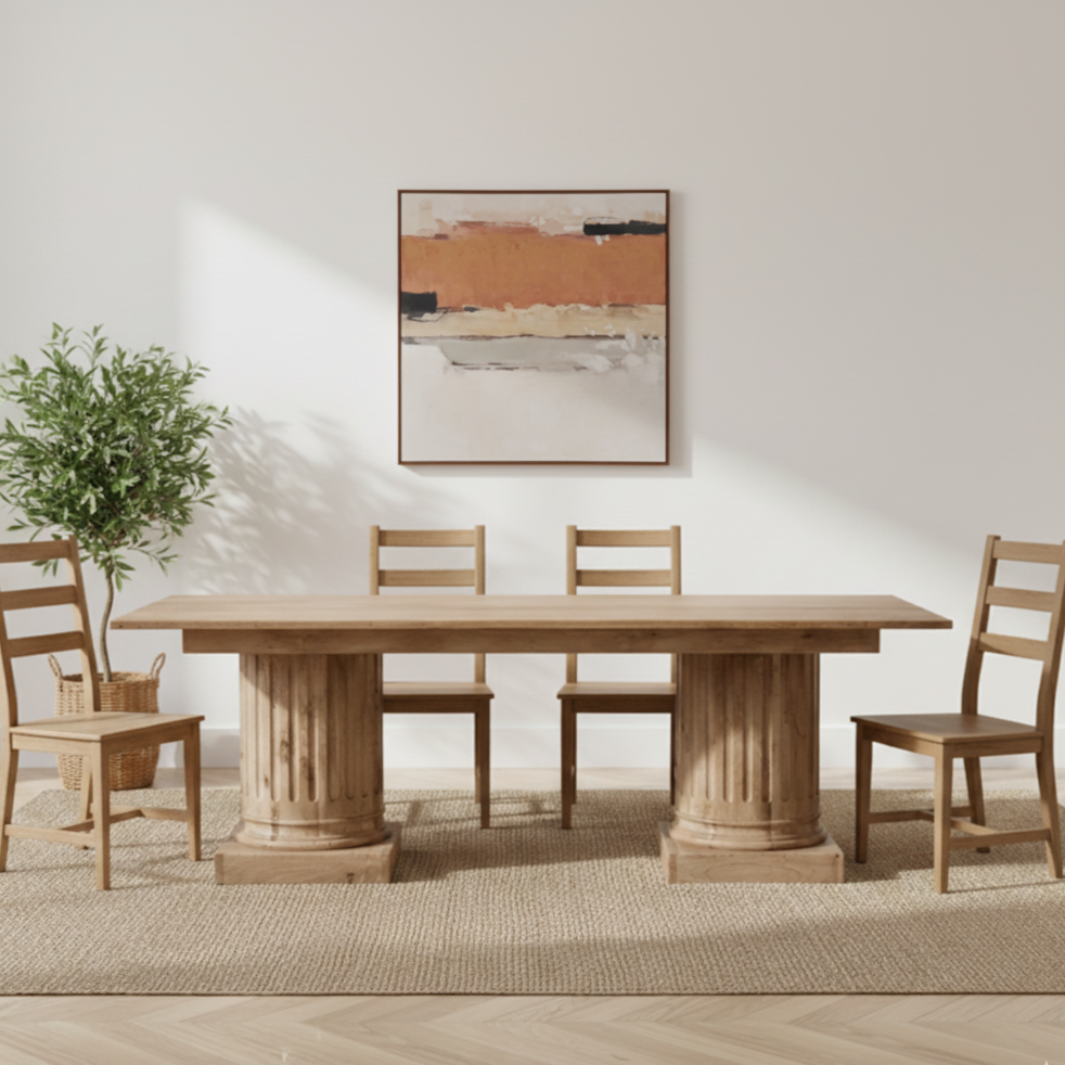 Ravelle 220cm Mango Wood Dining Table