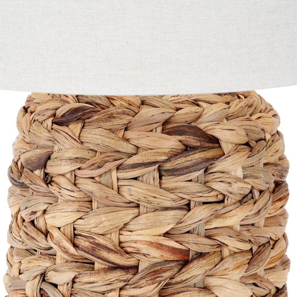 Zadi Water Hyacinth Natural Plaited Tall Table Lamp