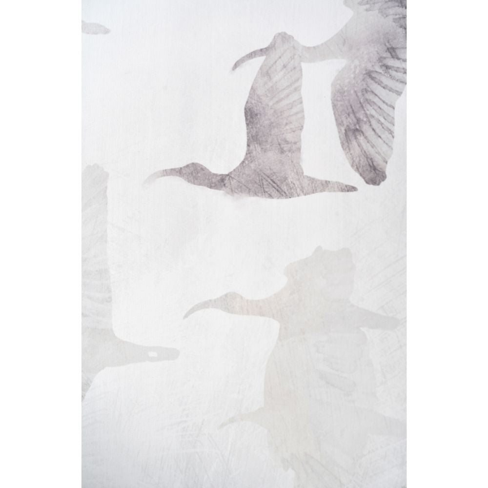 Birds Canvases Natural and White with Natural Frames (Set of 3)