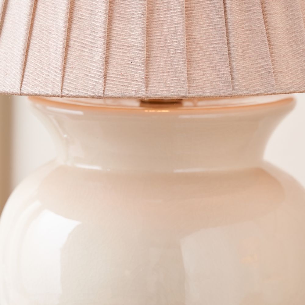 Hadley Ceramic Cream Table Lamp