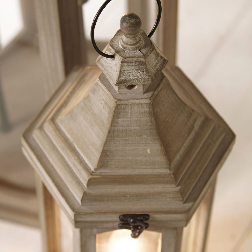 Adaline Wood Lantern Table Lamp