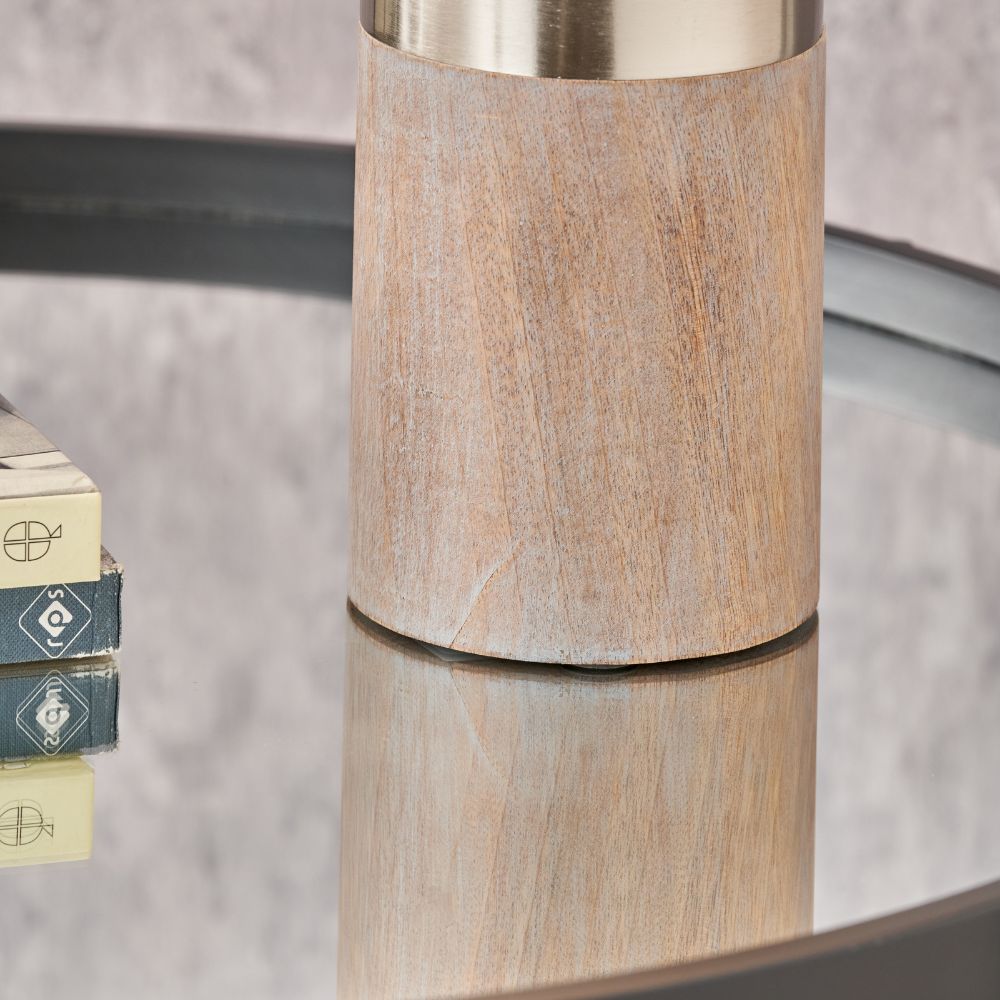 Etosha Wood and Metal Table Lamp