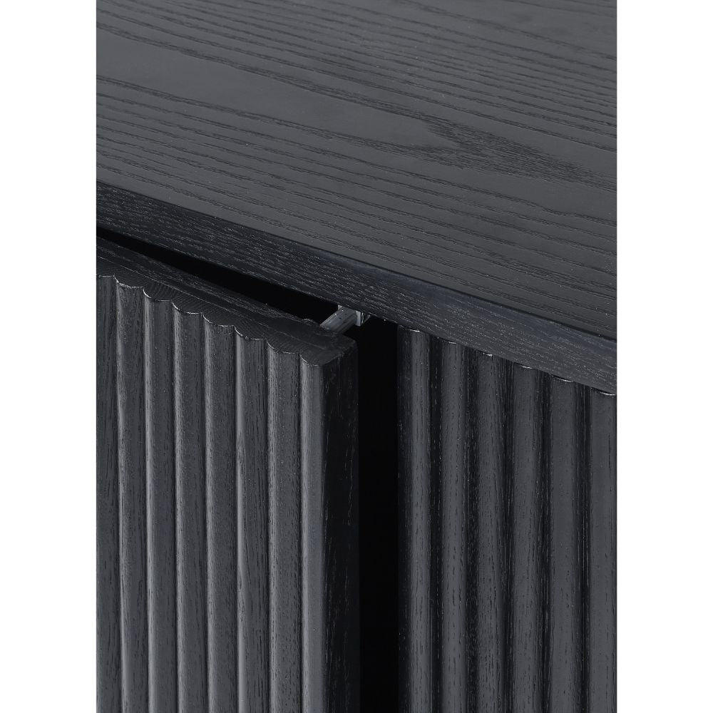 Louis Black Fluted Sideboard
