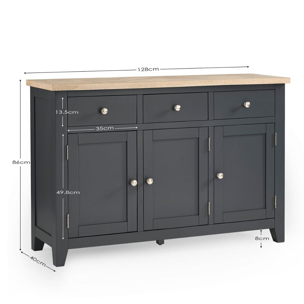 Bordeaux Dark Grey Sideboard