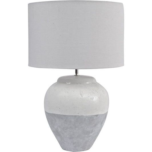 Skyline Porcelain Grey Table Lamp
