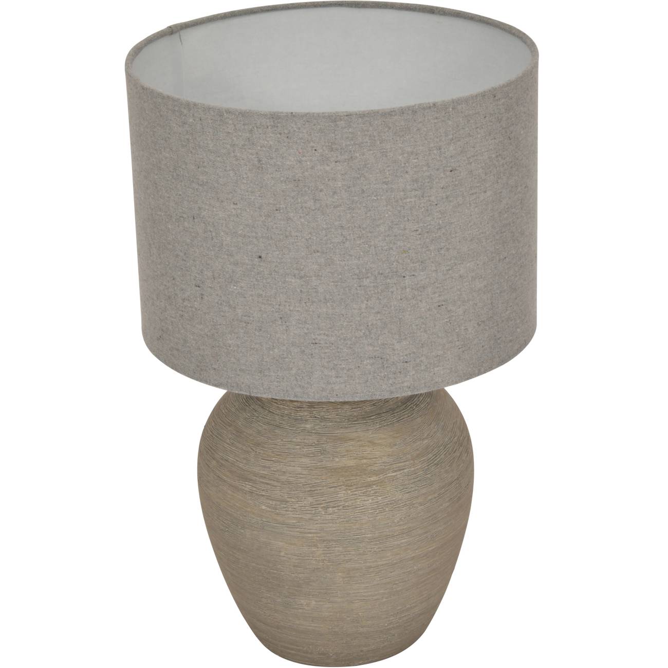 Baslow Etched Ceramic Grey Large Table Lamp