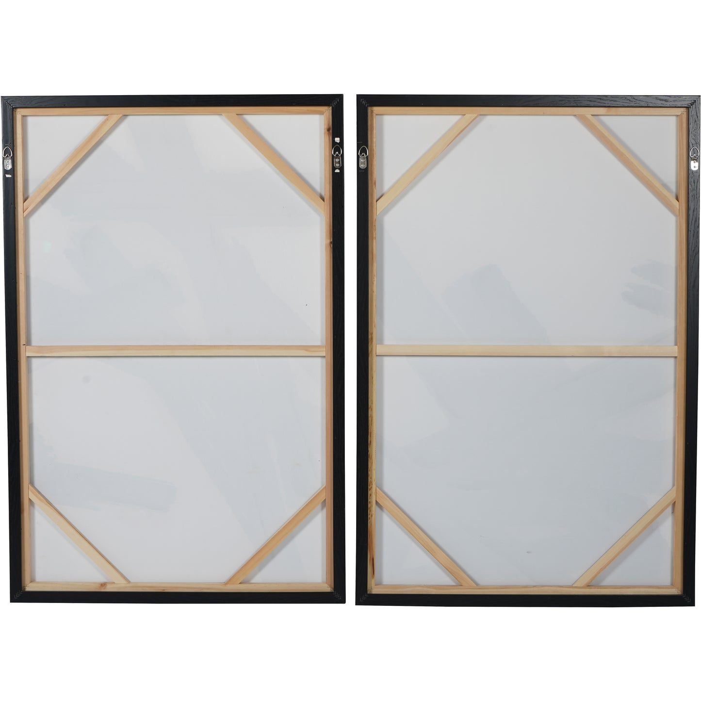 Large Impasto Brushstrokes Framed Wall Art (Set of 2)