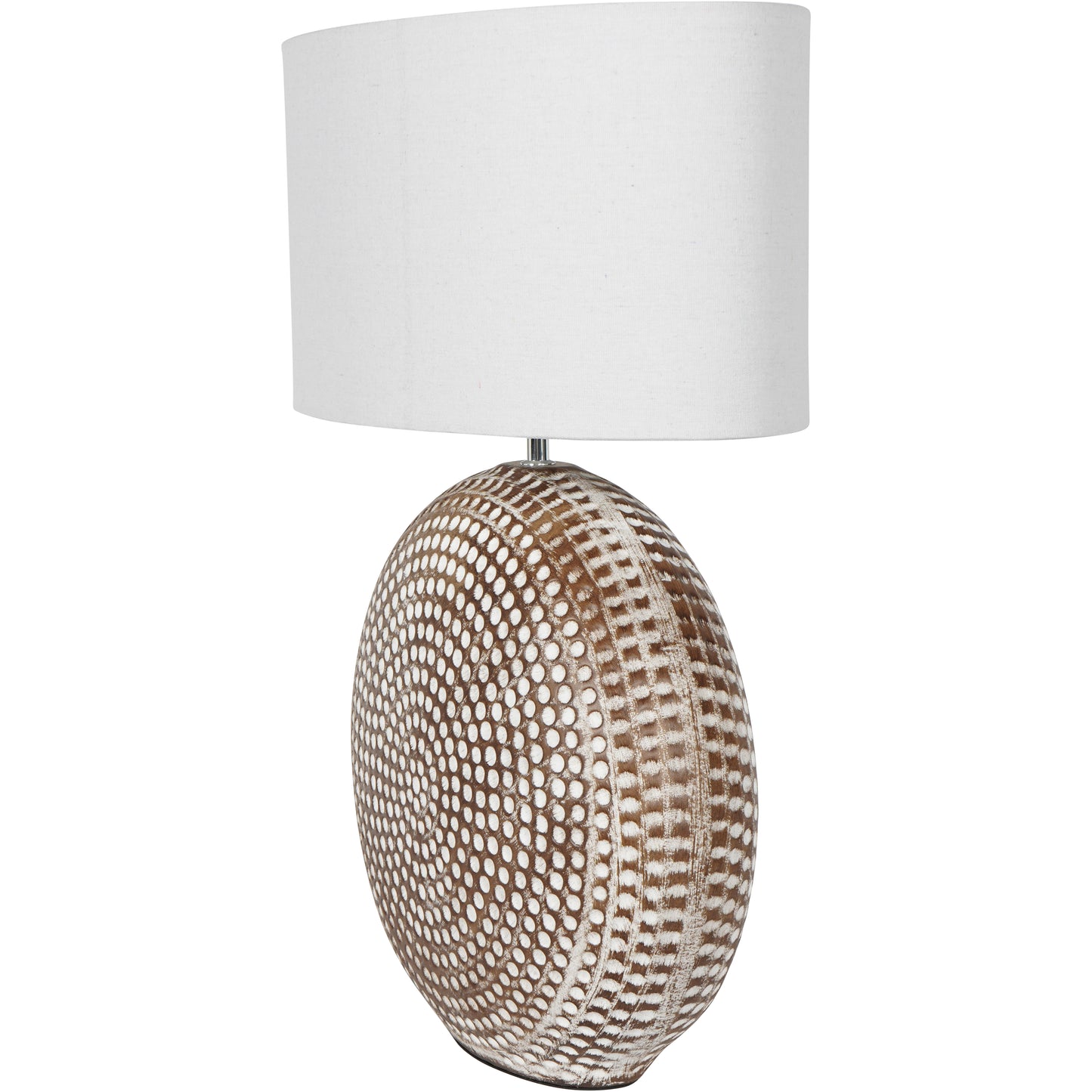 Chariot Round Ceramic Table Lamp