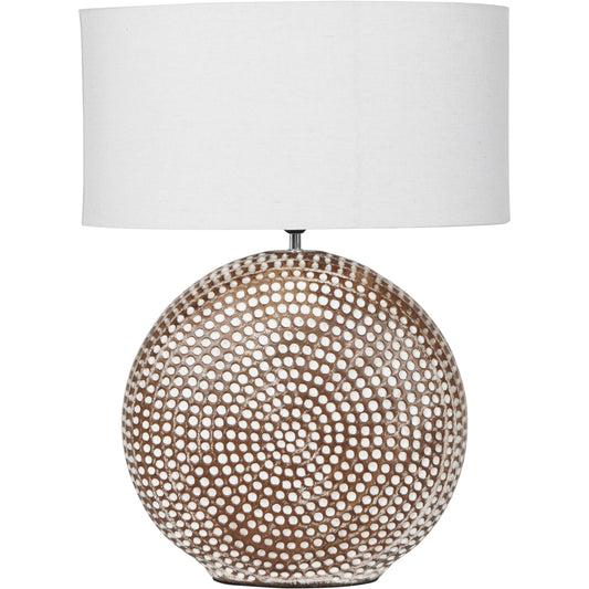 Chariot Round Ceramic Table Lamp