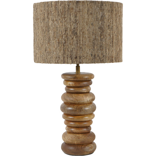 Leon Solid Wood Large Table Lamp