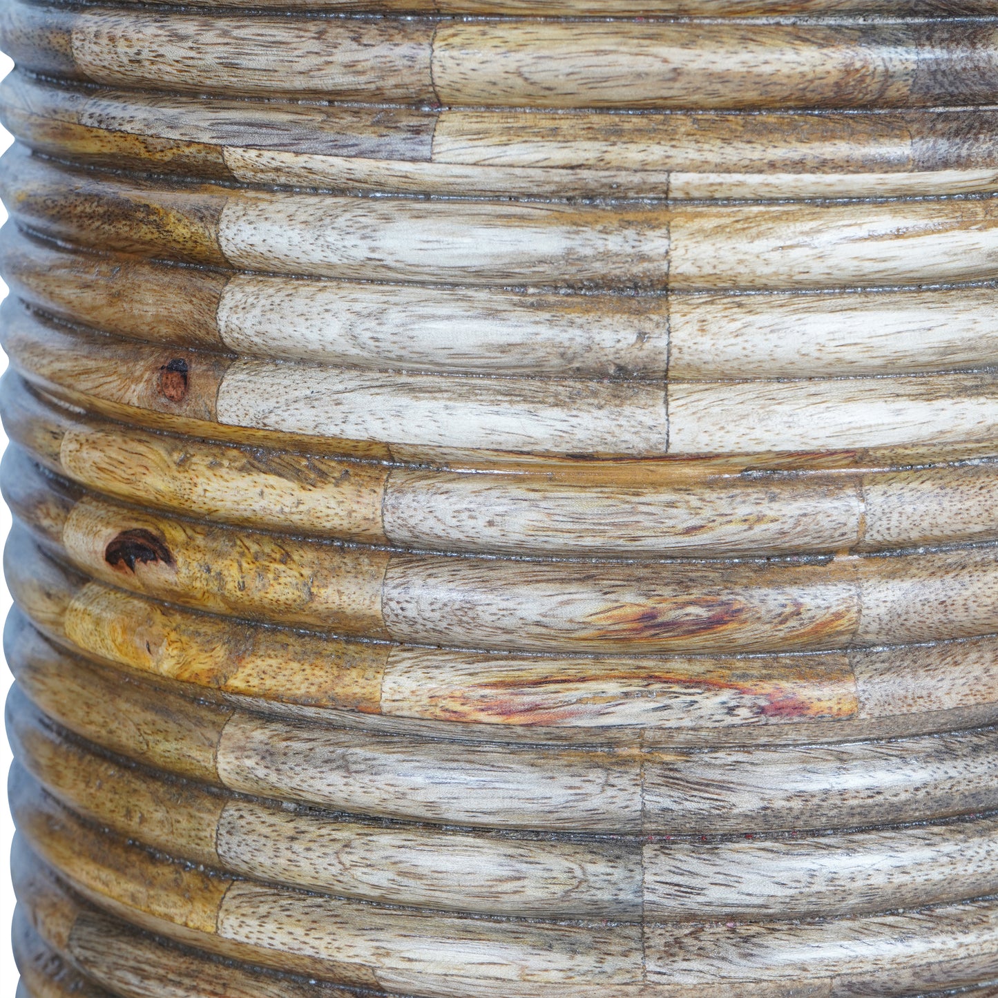 Leon Solid Wood Vase (Set of 2)