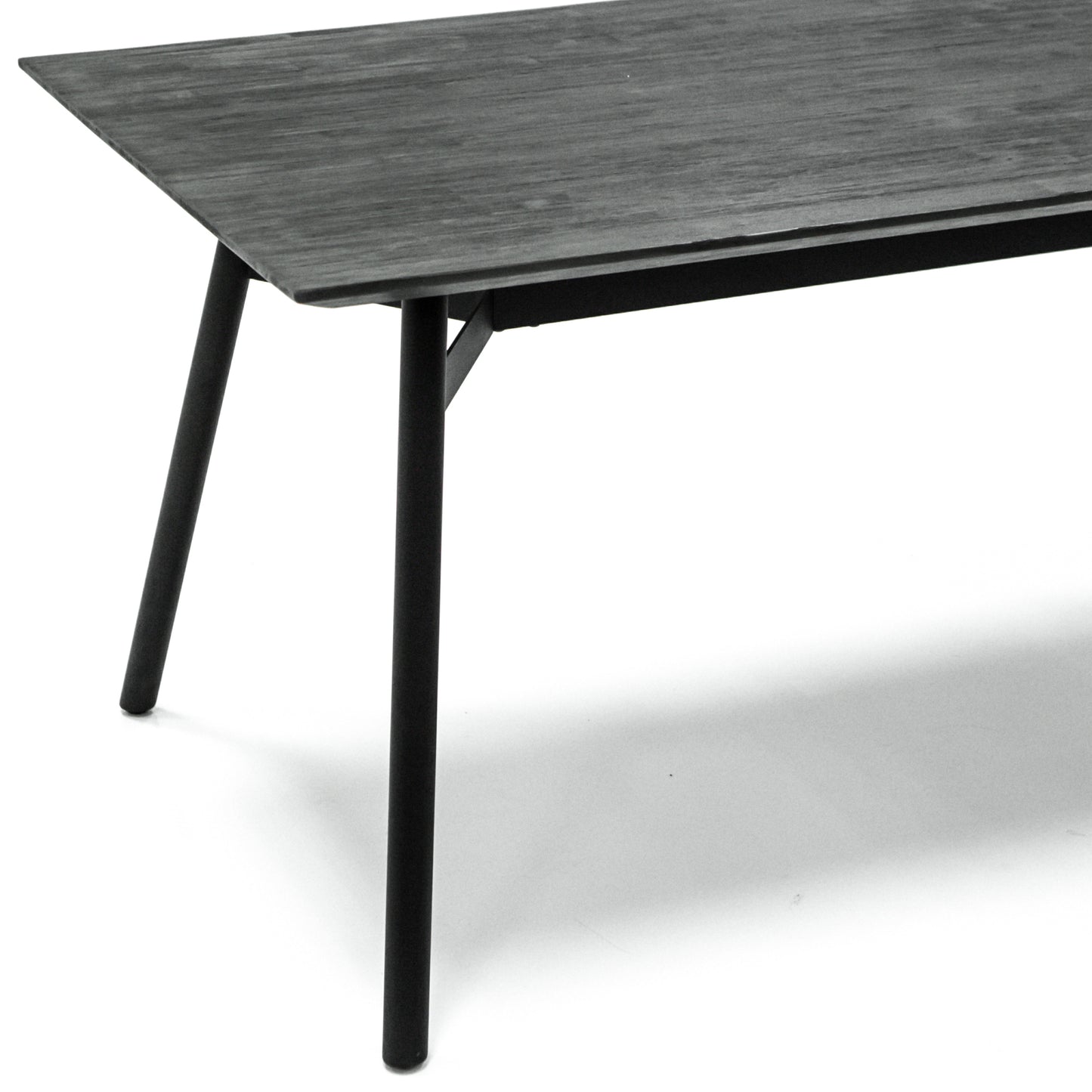 Bronks Acacia Wood Black Fixed 180cm Dining Table