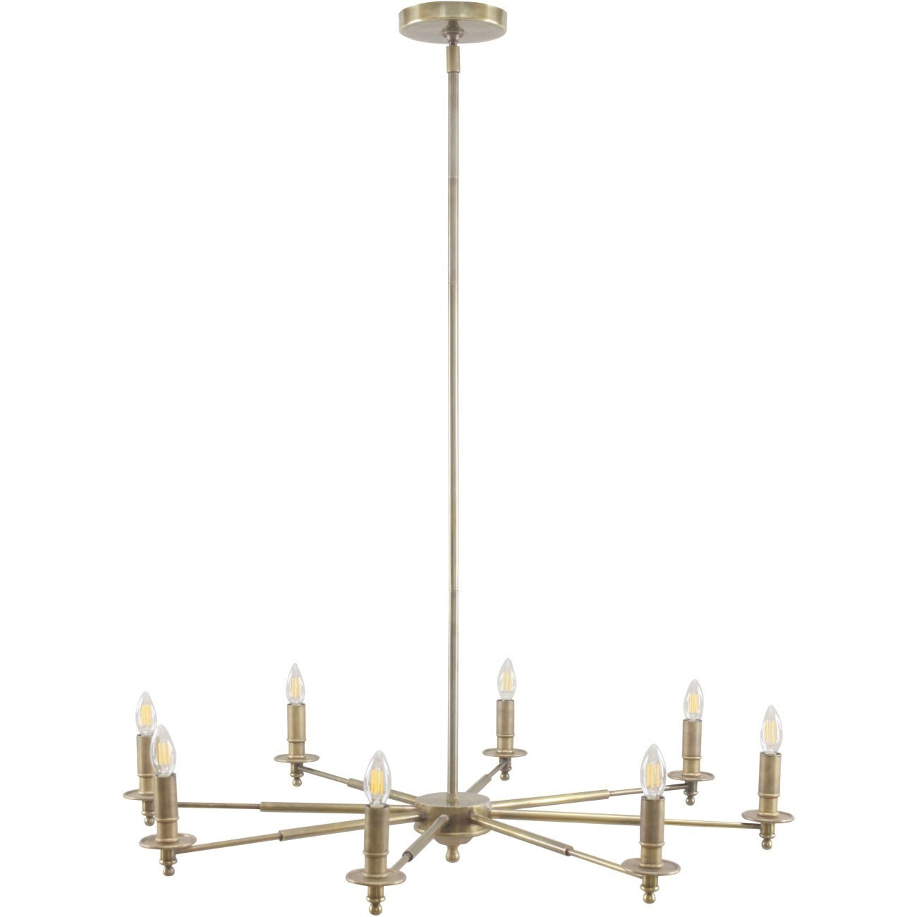 Blythe Brass 8 Light Chandelier