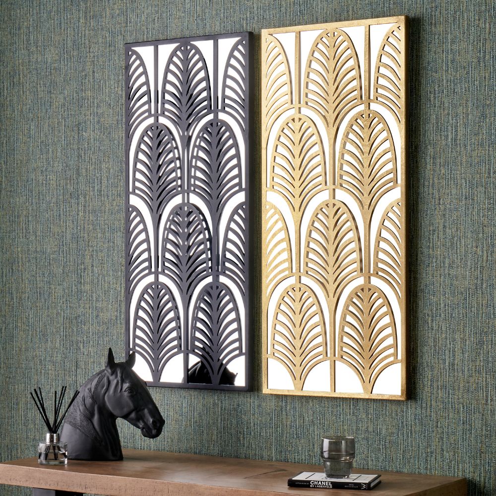 Metal Rectangular Mirrored Wall Art