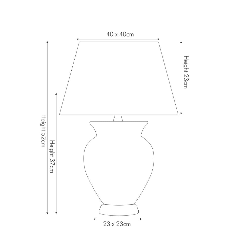 Hadley Ceramic Cream Table Lamp