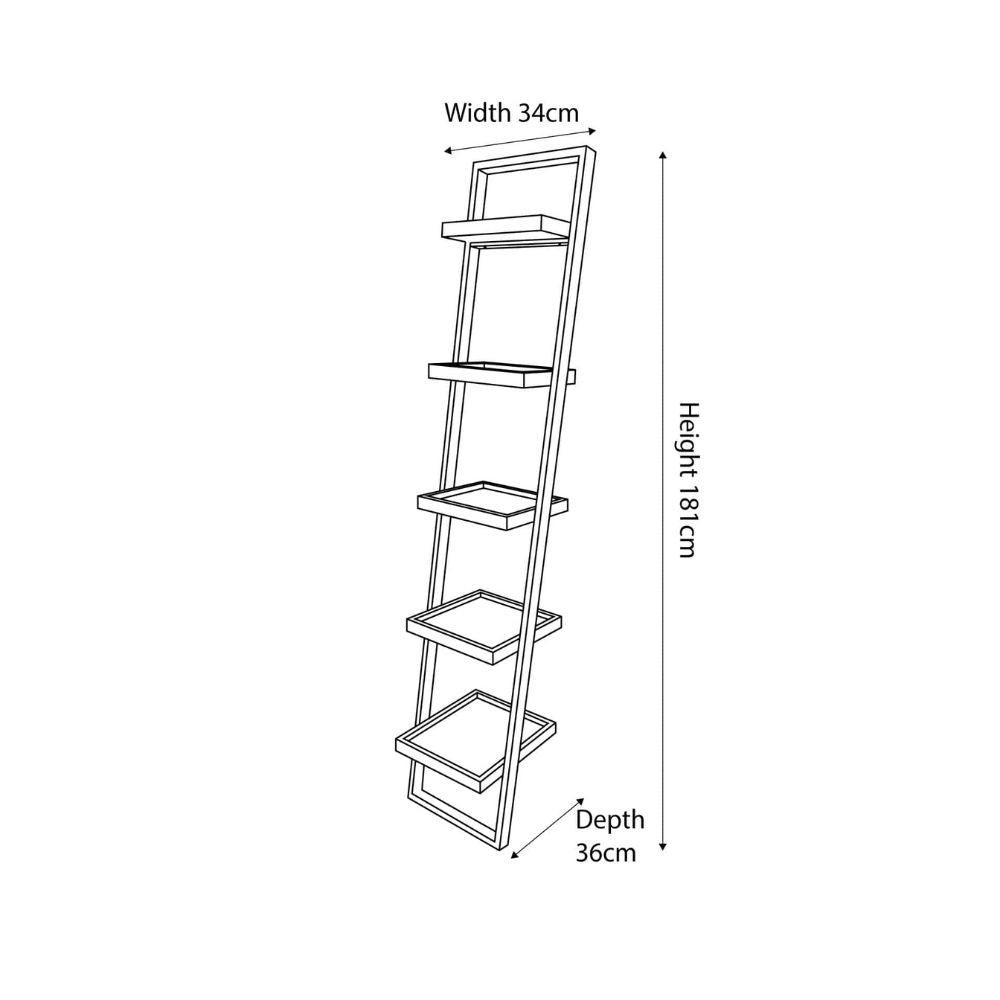 Gallery 5 Shelf Ladder Unit