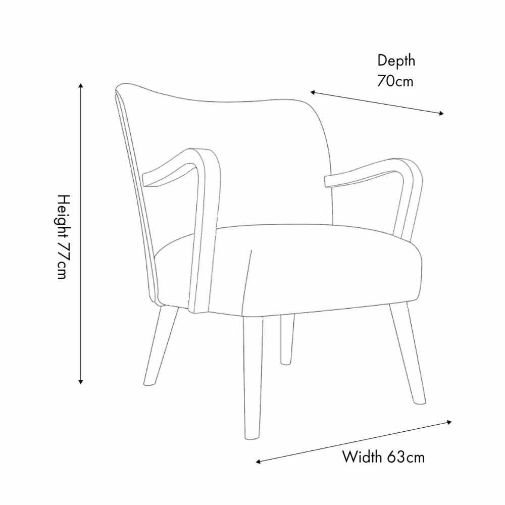 Sennori Taupe Armchair