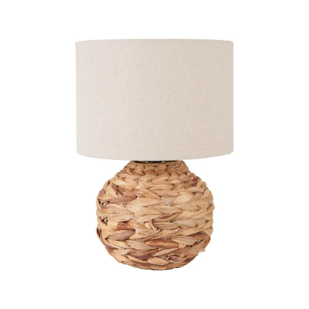 Zadi Water Hyacinth Natural Plaited Table Lamp