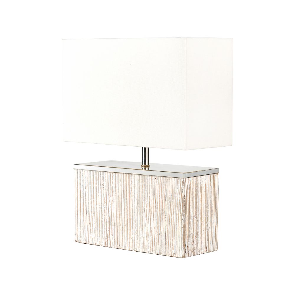Hampton Wood White Wash Table Lamp