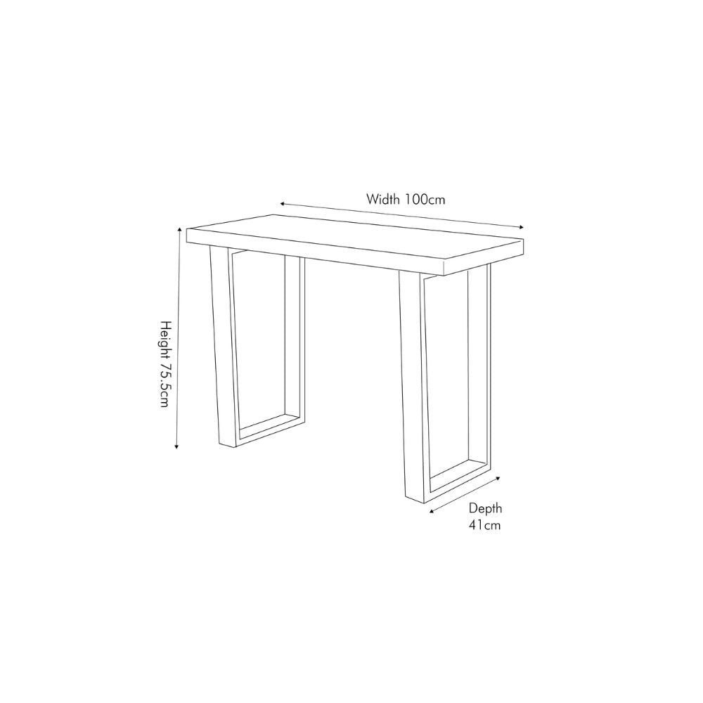 Mashu Mango Wood Console Table