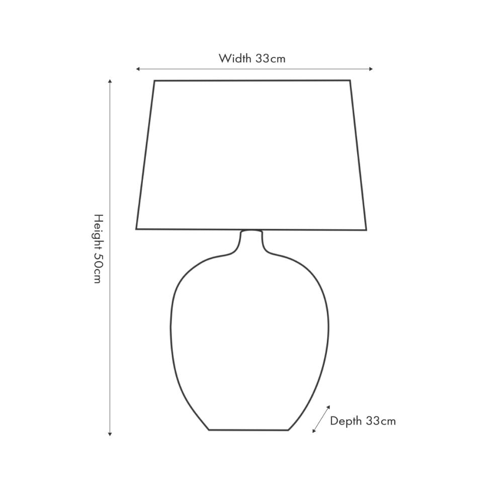 Greta Ceramic Textured Table Lamp