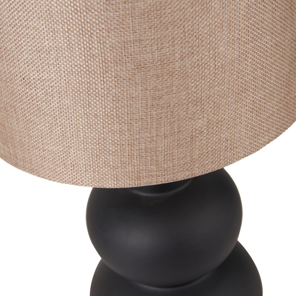 Aaliyah Ceramic White Curved Bottle Table Lamp